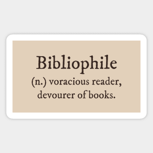 Dark Academia: Bibliophile definition Magnet